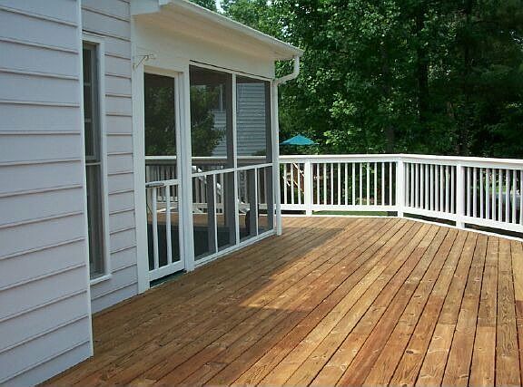 Screen porch from deck