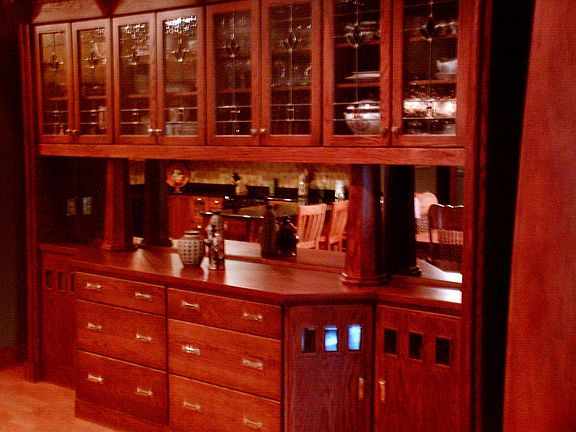 Oak hutch