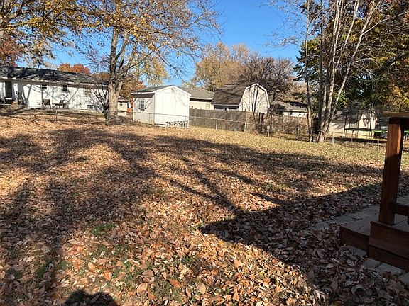 fenced backyard