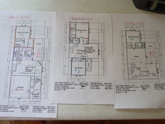floor plan of each level