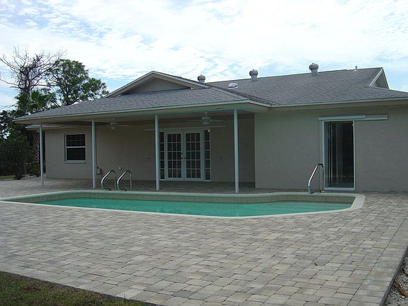 Brick paver lanai with Pool