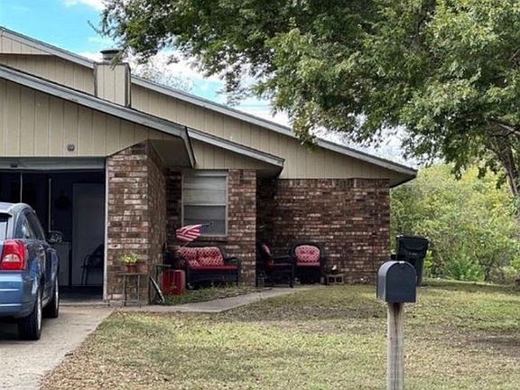 Other half of duplex front view.