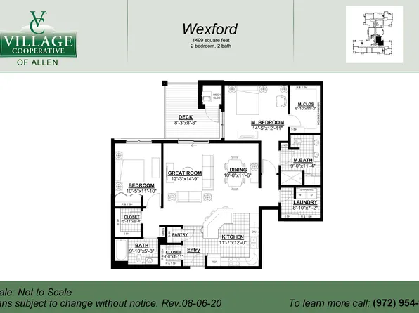 Wexford Plan, Village Cooperative of Allen (Active Adults 62+)