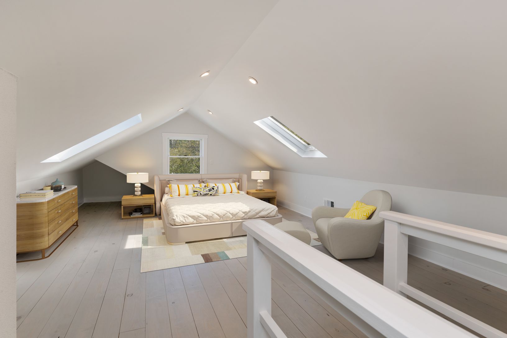 Master bedroom virtually staged