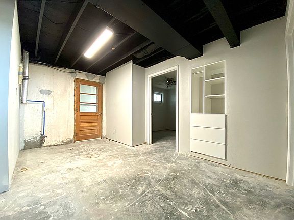 Basement laundry area