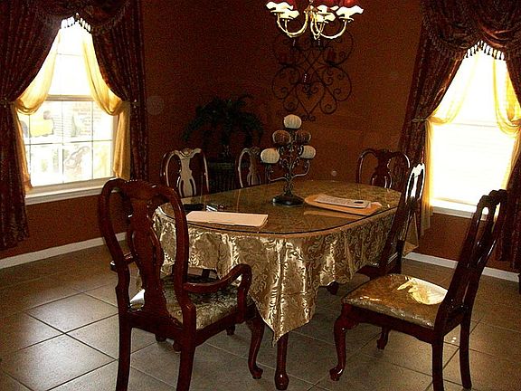 Formal Dining located at front entry.