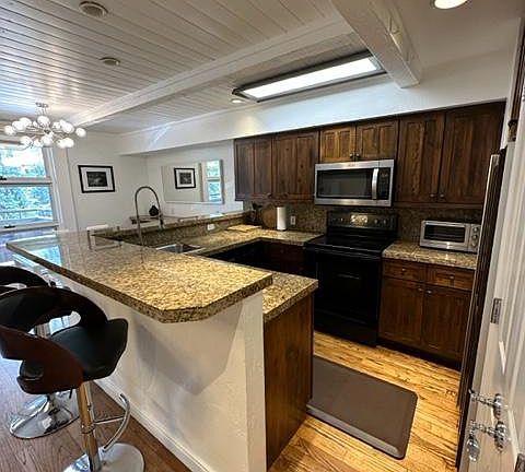 open well-stocked kitchen
