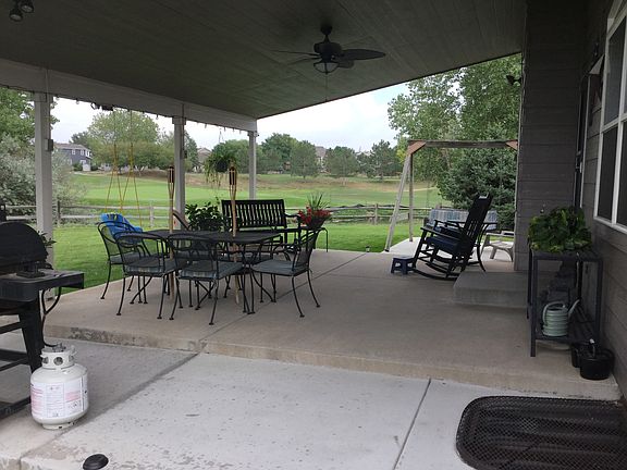 Covered back patio