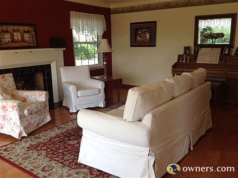 Living room view from front door