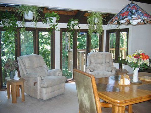 Greenhouse off dining area