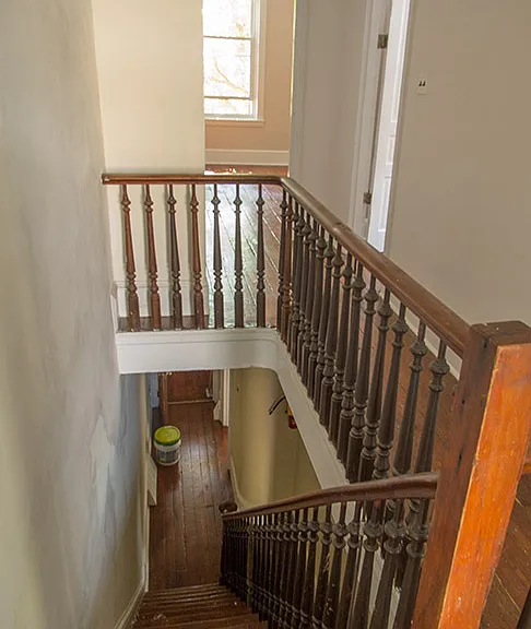 Stair case to 2nd floor.