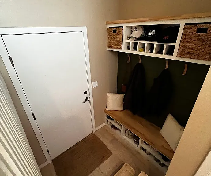 Mudroom and Door to 2 Car Garage