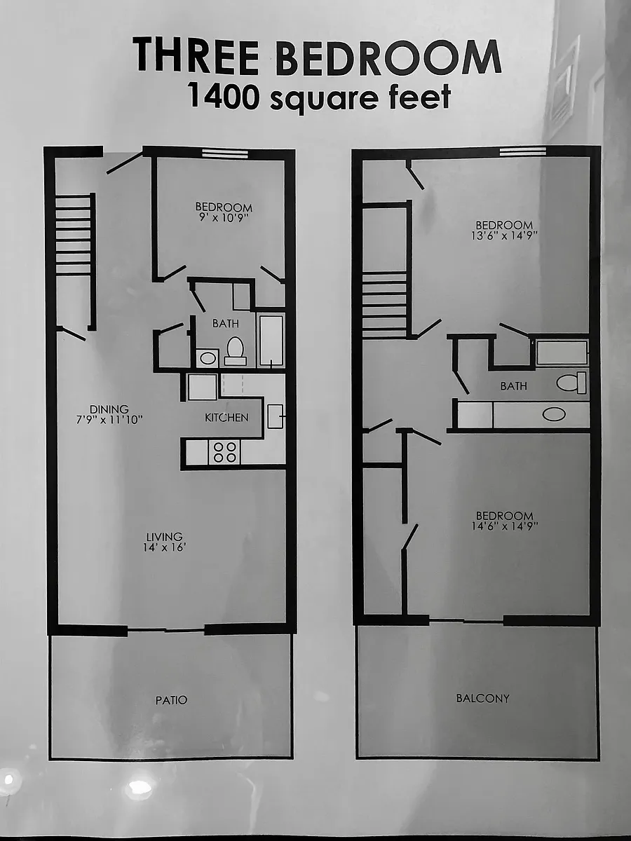 Floor plan 3 Bedroom