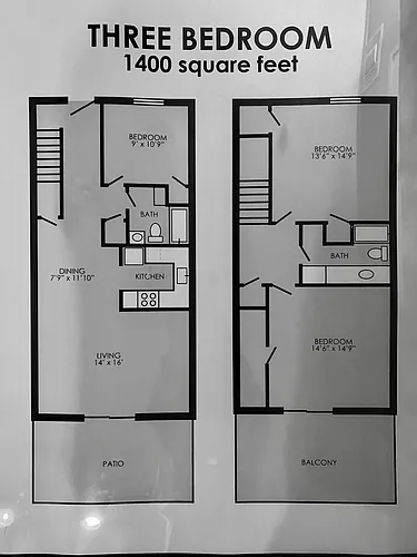 Floor plan 3 Bedroom
