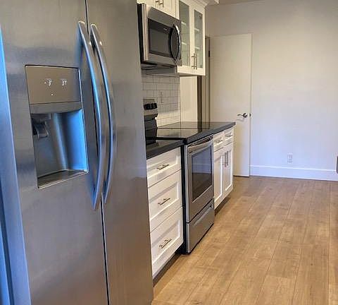 New stainless steel appliances..