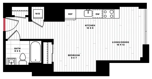 Floor plan Studio-SX
