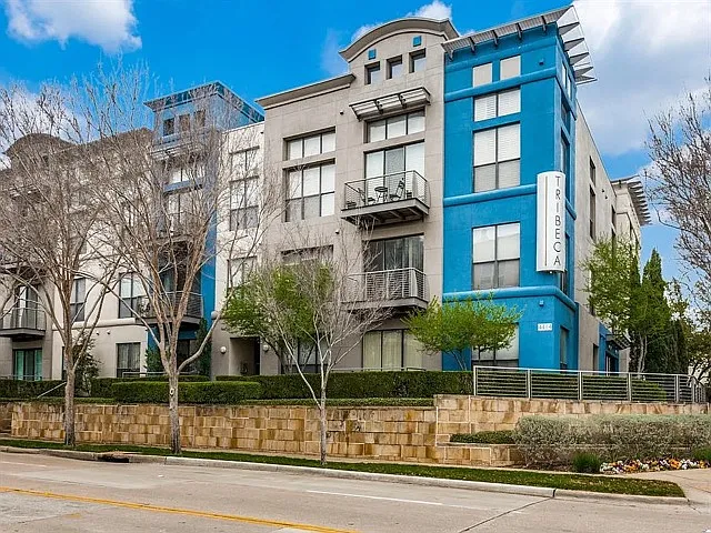 Exterior of the condo complex
