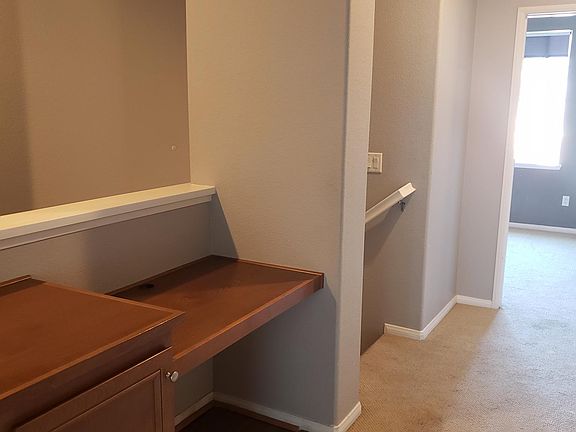 Converted custom desk. A family office in the hallway!