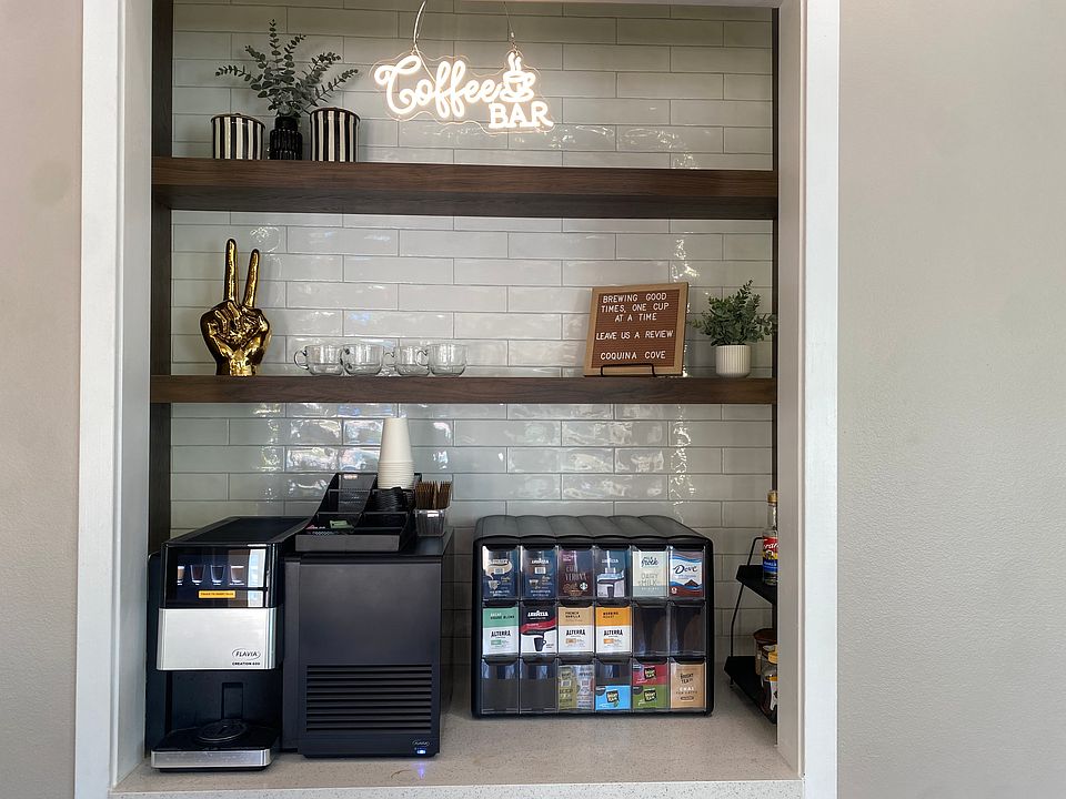 Coffee's on us at Coquina! Enjoy a delicious selection of Chai Tea, Mochas, Lattes, and more _ the perfect pick-me-up to start your day!