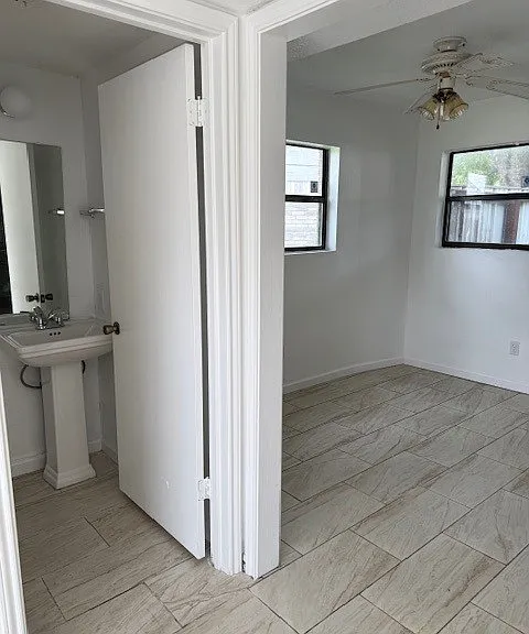 Half bath off living room
