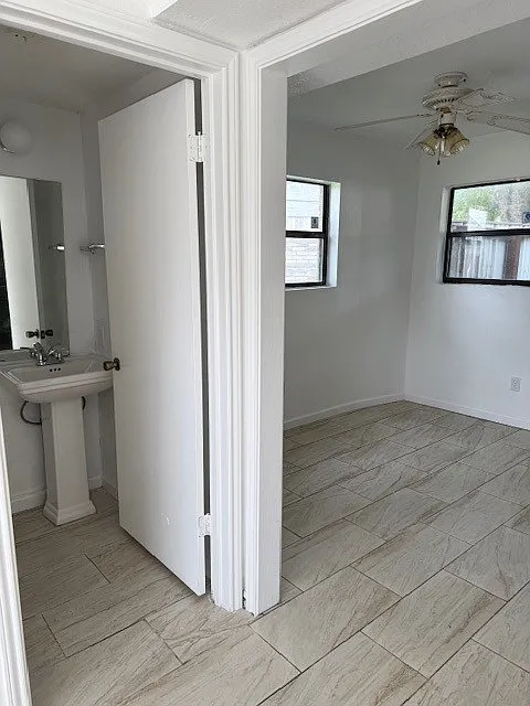 Half bath off living room