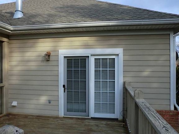 french doors from master
