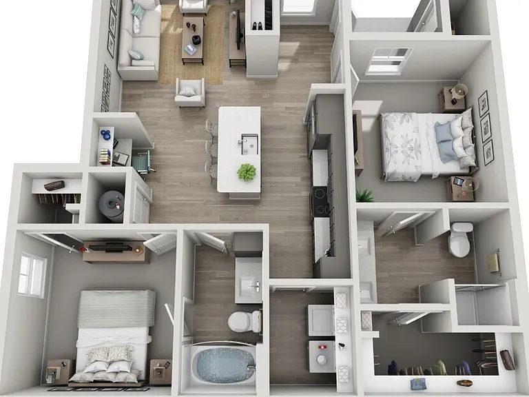 Novel Lockwood Glen - B2-L - 2 Beds - 2 Baths - 1025 Sq. ft.