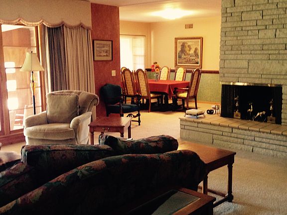 Looking into dining area