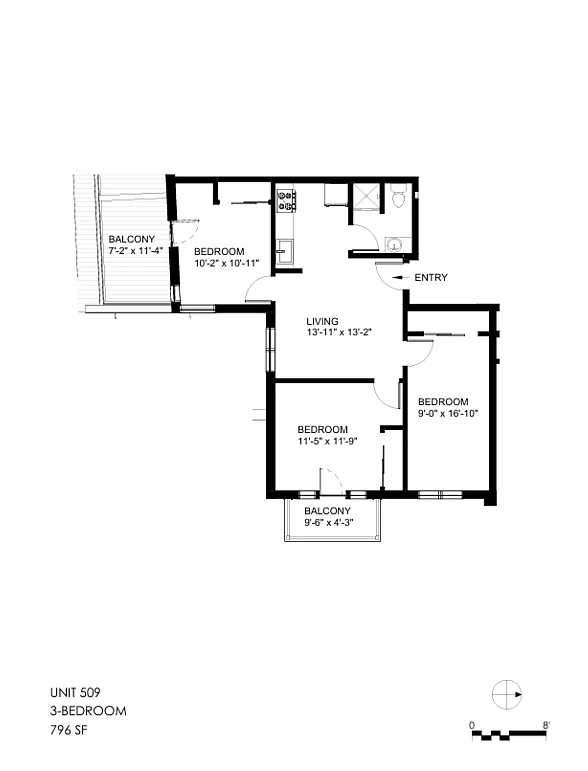 3 bed, 1.0 bath, $3,630 — Photo 2