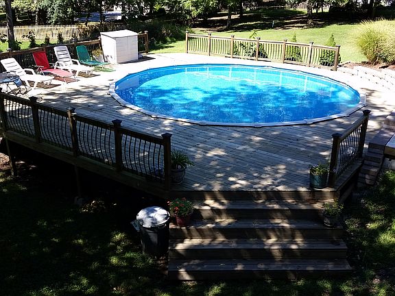 Pool with Wrap Around Deck