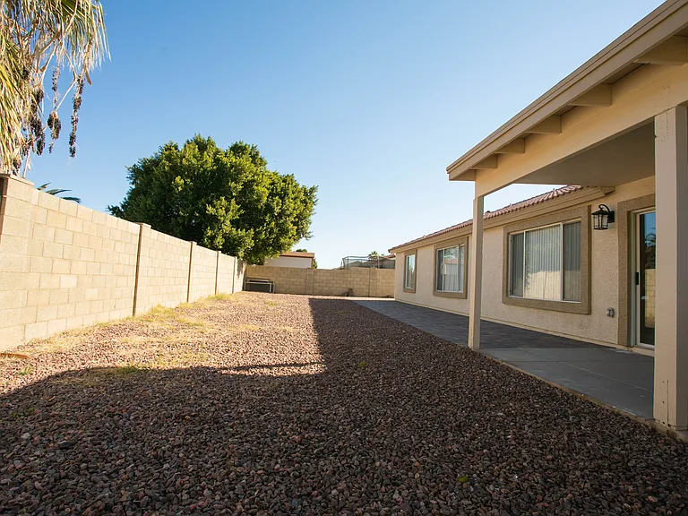 Spacious backyard-fenced