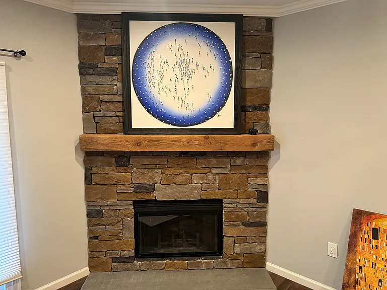 working fireplace