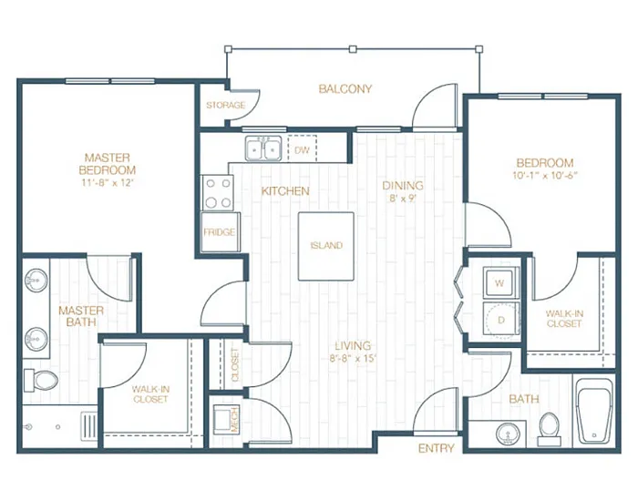 Floor plan B2 ANSI
