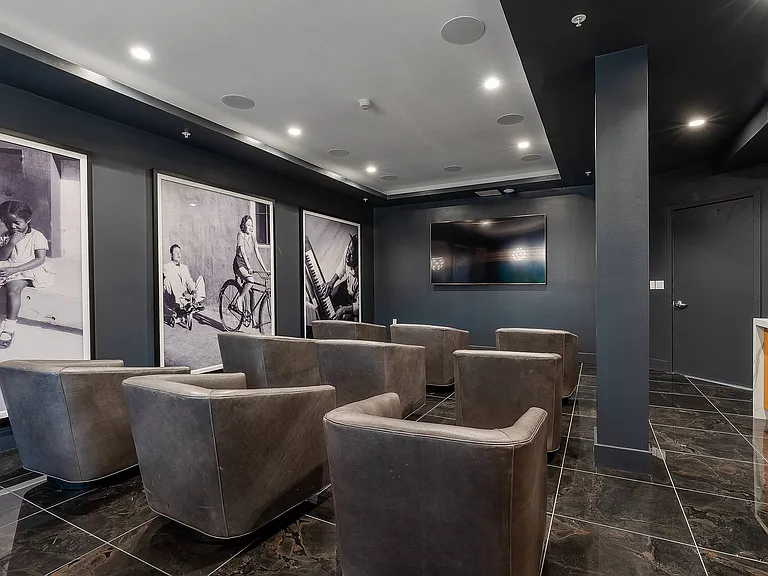 Reservable resident movie theater