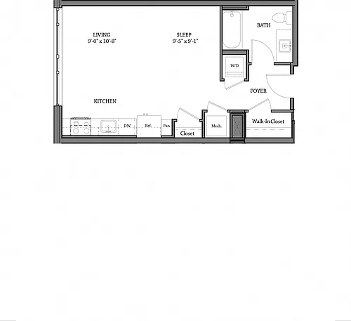 Floor plan Studio H