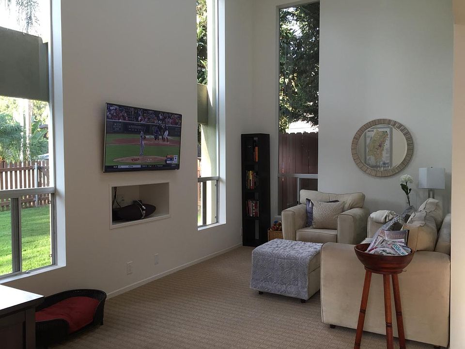 Living room 2 story ceiling high