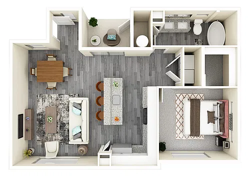 Floor plan 1x1-818