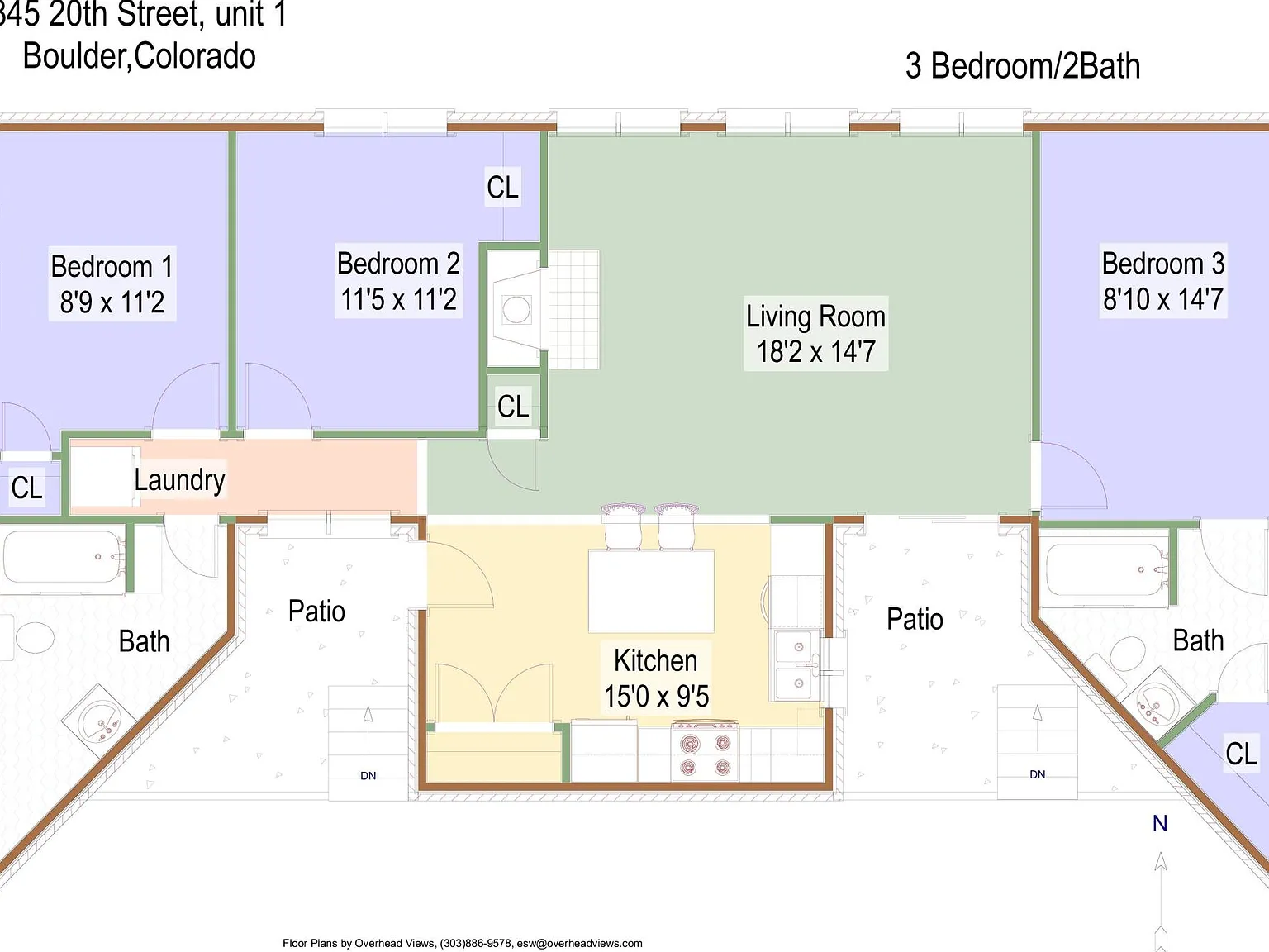 3 bed, 1100 sqft, $2,700 — Photo 2