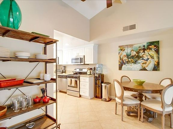 Dining area attached to kitchen