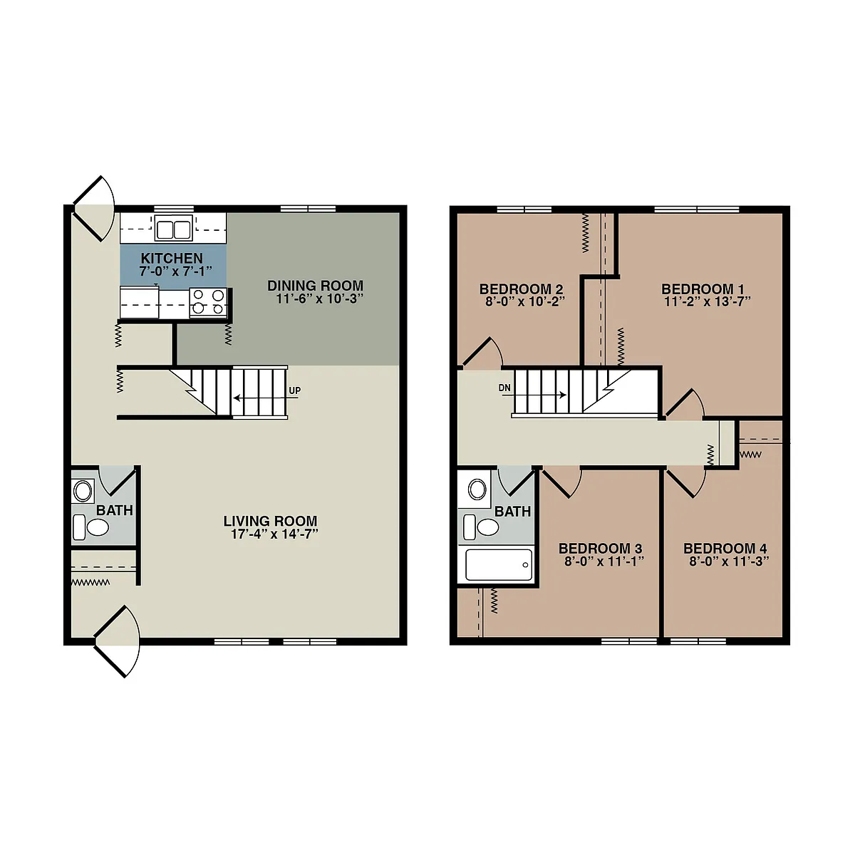 Floor plan 4 Bedroom