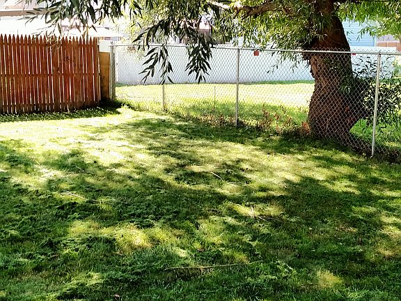 large fenced yard