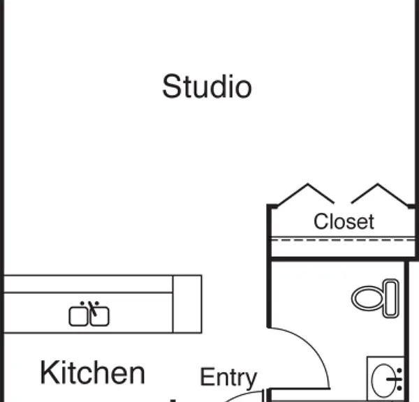 Studio Floorplan Diagram