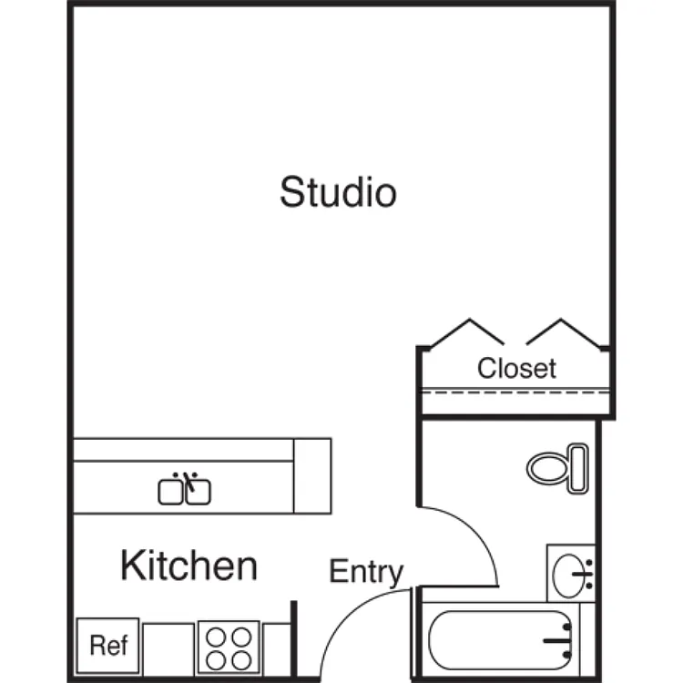Floor plan Studio