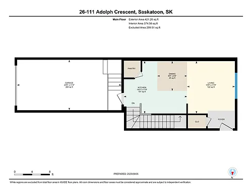 Floor plan 2 Bed, 2 Bath, bonus room