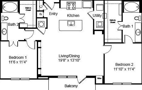B1 floor plan Virage
