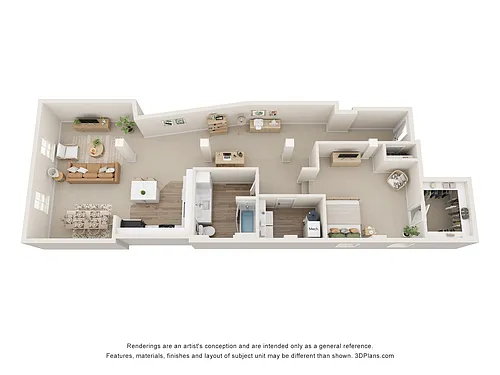 Floor plan Old Townley - 1 Bedroom