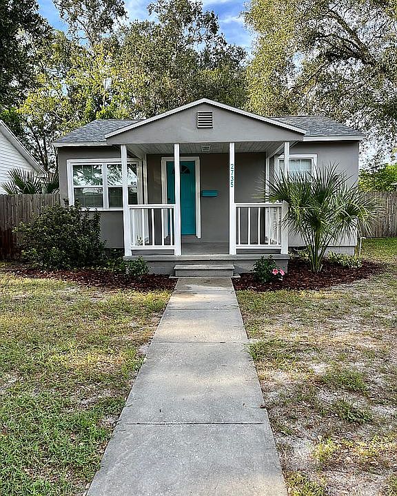 Front yard with porch