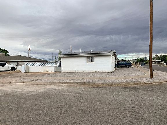 View of solar panels