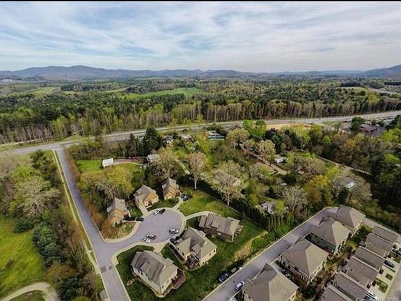 Aerial photo first house on the left in the