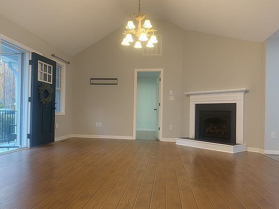 Family Room with Cathedral Ceiling